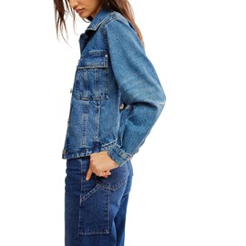 Free People Women's Jade Denim Jacket, High Dive