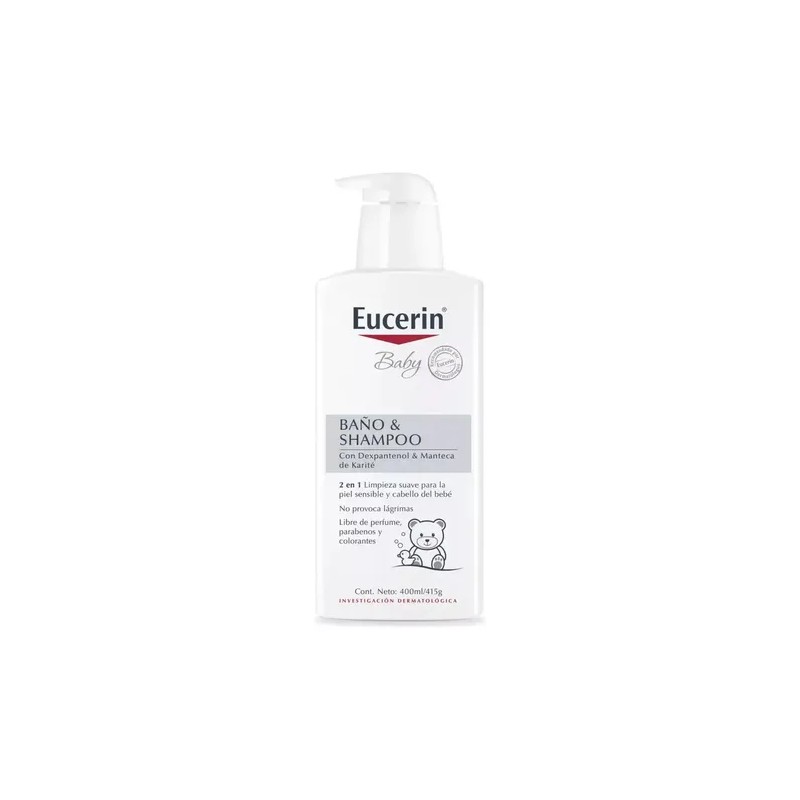Eucerin Baby Jabon y Shampoo 2 en 1 400 ml