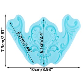 Baroque Style Silicone Molds Curlicues Scroll Lace Fondant Molds