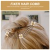 Minkissy 3pcs Stretchable Invisible Flower Hair Clips, U Shape Finishing