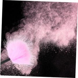 VICASKY 2pcs Fluffy Makeup Powder Puff Soft Velour Cosmetic for Loose and Mineral Powders Compact and Lightweight for Home and Travel Use