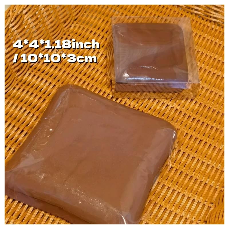 TIMCHESS 2Pcs Sticky Squishy Toast, Soft Bread Slow Rising Squishy,