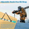 Ski Boot Straps, Adjustable Skis Shoulder Carrier Strap with Protector