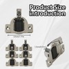 8-Pack Self Closing Hinges Compatible with for Blum 32.160-01.01, 30.460,