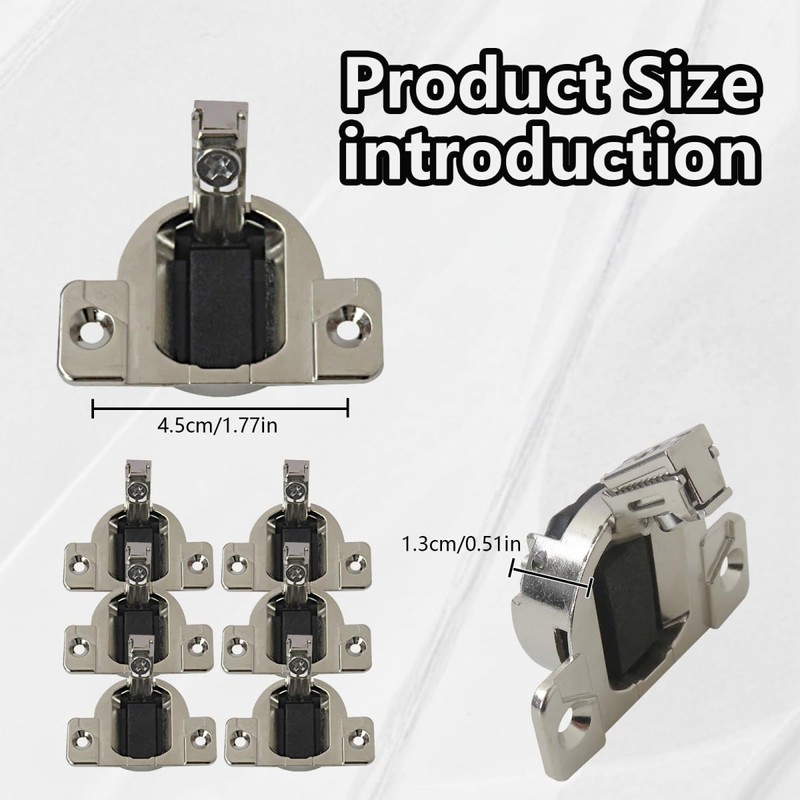 8-Pack Self Closing Hinges Compatible with for Blum 32.160-01.01, 30.460,
