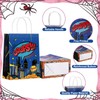 Faccito 24 Pcs Comic Spider Party Favor Bags with Handles