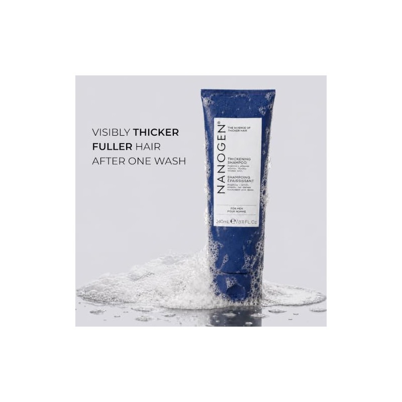 Nanogen Thickening Shampoo for Men, Thinning and Fine Hair, 240