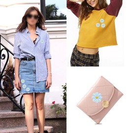 VGOL 40PCS Embroidery Patches Daisy Flower Pattern Appliques Sewing Iron-on for Clothing Hats Backpacks Jeans Repairing DIY Decoration Accessories Blue