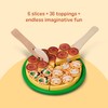 Melissa & Doug Wooden Pizza Party Play Set, 36 Self-Stick