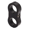 4 Pcs 8AN Hose Separator Clamp Fuel Line Mounting Clamp