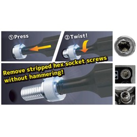 Engineer DWZ-06 Hex Socket Screw Extractor, Square Drive Type, 6.0mm Diameter