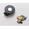 Golf Marker, Shovel Hat Clip, Magnetic Attachment, Stay-Moving Bird, Cute