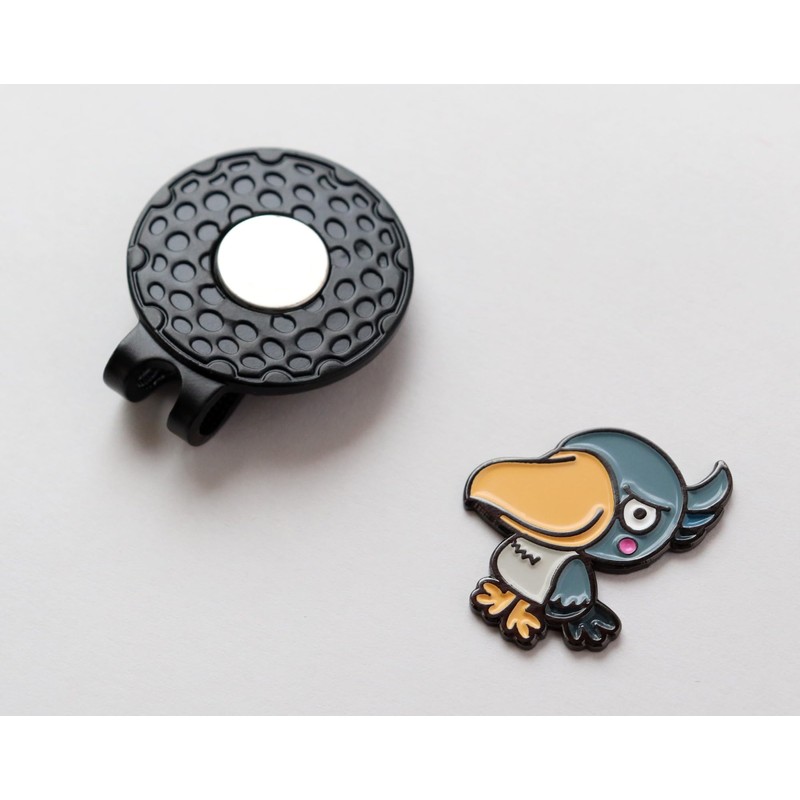 Golf Marker, Shovel Hat Clip, Magnetic Attachment, Stay-Moving Bird, Cute