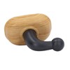 Door Stopper Non Magnetic No Drilling Windproof Wood Grain Invisible