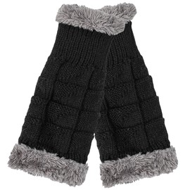 Baluue 1 Pair Winter Fingerless Gloves for Women Comfortable Knitted Arm Warmers for Outdoor Activities for Christmas Parties and Daily Wear Practical Stylish Design Random Color