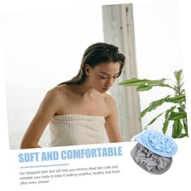 WOONEKY Set of 2 Comfortable Bath Balls Stylish Shower Gloves for Gentle Skin Massage