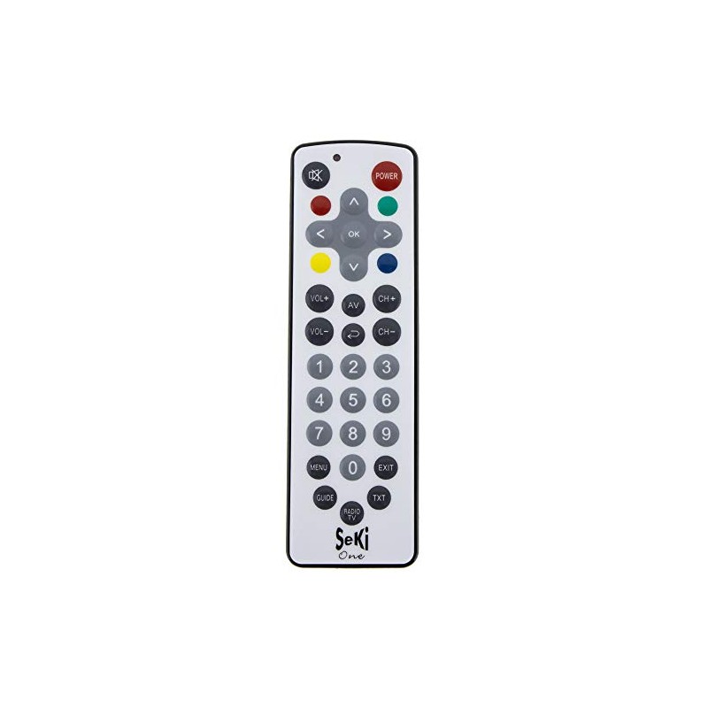 SeKi One Remote Control with Large Wipe-Clean Buttons White