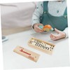 SUPVOX 1 Set Wooden Dominoes in Portable Box Safe Educational