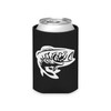 Bass design on a Can Cooler, fishing drink holder, bass