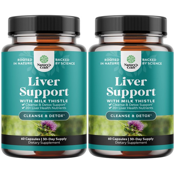 Natures Craft Liver Cleanse Detox & Repair 2 Pack Bundle