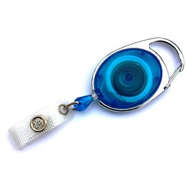 Waizmann.Ideas® Yo-yo-ID badge holder - yo-yo design with loop clip and rectractable reel.