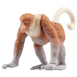Takara Tomy Ania AS-29 Proboscis Monkey Animal Dinosaur Realistic Moving Figure Toy Ages 3 and Up Pass Toy Safety Standards ST Mark Certified ANIA TAKARA TOMY