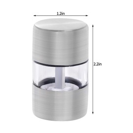 Miayon 4Pcs Mini Salt and Pepper Grinder Shakers for Home Restaurant Camping Travel