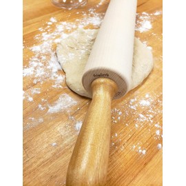 Frieling Crafted In the USA Maple Rolling Pin - Heavy Duty Rolling Pin with Ball Bearing Handles - 2.75-Inch by 18-Inch Barrel - Wooden Rolling Pin Baking