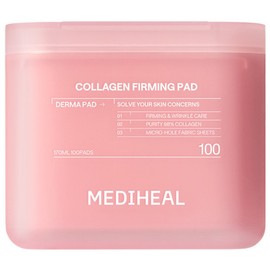 Mediheal Collagen Elasticity Filling Firming Derma Pad 2nd generation, 1 piece, 100 sheets / 메디힐 콜라겐 탄력 채움 퍼밍 더마 패드 2세대, 1개, 100매입