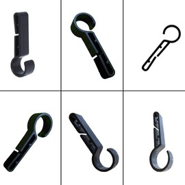 20Pcs Helmet Headlamp Hooks Hardhat Clips,Hard hat Light Clip,Helmet Clip,Headlamp Hook,Hardhat Headlamp Accessory
