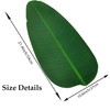 Large Rubber Banana Leaves, Leaf Placemats, 16 Pcs Artificial Heavyweight
