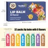 YesBes 32 Pack Lip Balm, Natural Lip Balm Bulk with