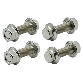 Stainless Steel Flange Screws, Flange Bolts, Exhaust Manifold Hardware Kit (Bolts&Nuts) M10X1.5-35mm (4-Pack)