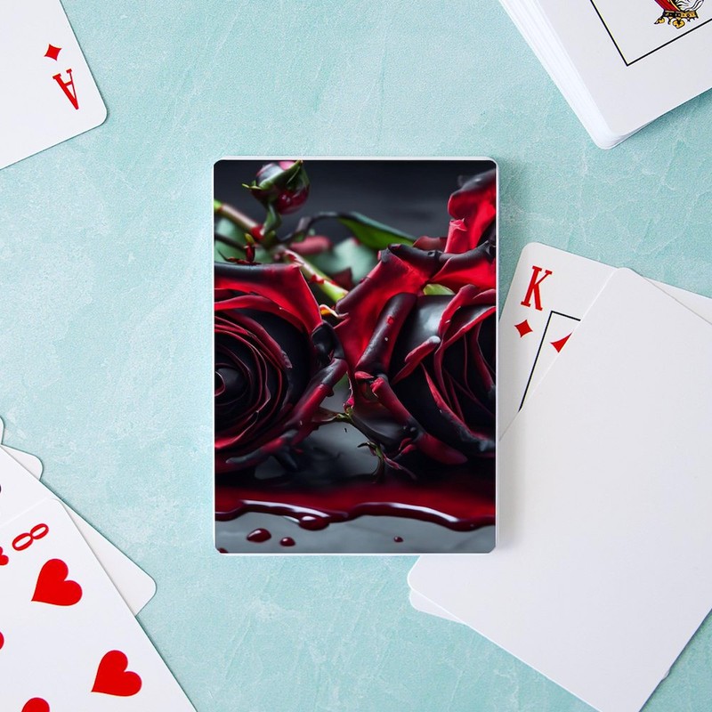 CafePress Gothic Roses Standard Size Playing Cards