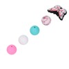 20Pcs Round Beads 5Pcs Butterfly Shaped Beads DIY Kit for