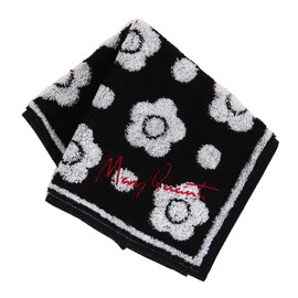 Mariqwant Towel Handkerchief 1201 (Women's) Approx. 9.8 x 9.8 inches (25 x 25 cm), Black
