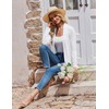 Zeagoo Lightweight Summer Cardigan Loose Casual Long Sleeve Open Front