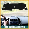 Partuto Car Dashboard Cover Black Polyester for Honda Civic 2020-2023