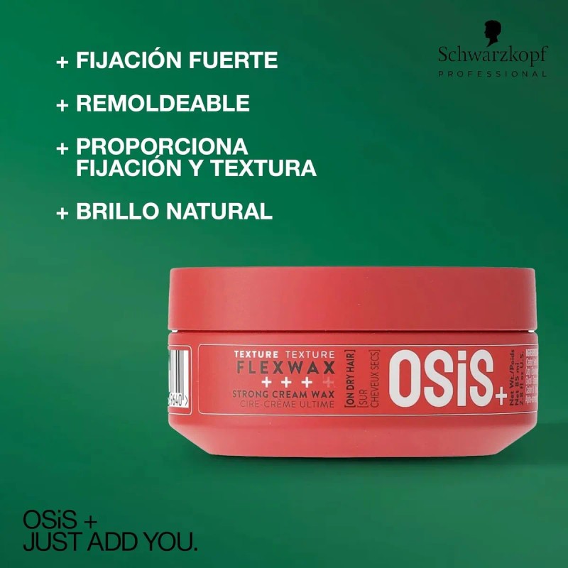 Fijador para el cabello en cera Schwa Osis+ 85 mL