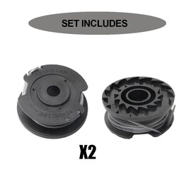 Dcszgzw Trimmer Line Spools, 2 Pieces Trimmer Replacement Spool,Compatible with Bosch Easygrasscut 18 23 26 Art 23/26 SL Grass Trimmer F016800569 F016800385