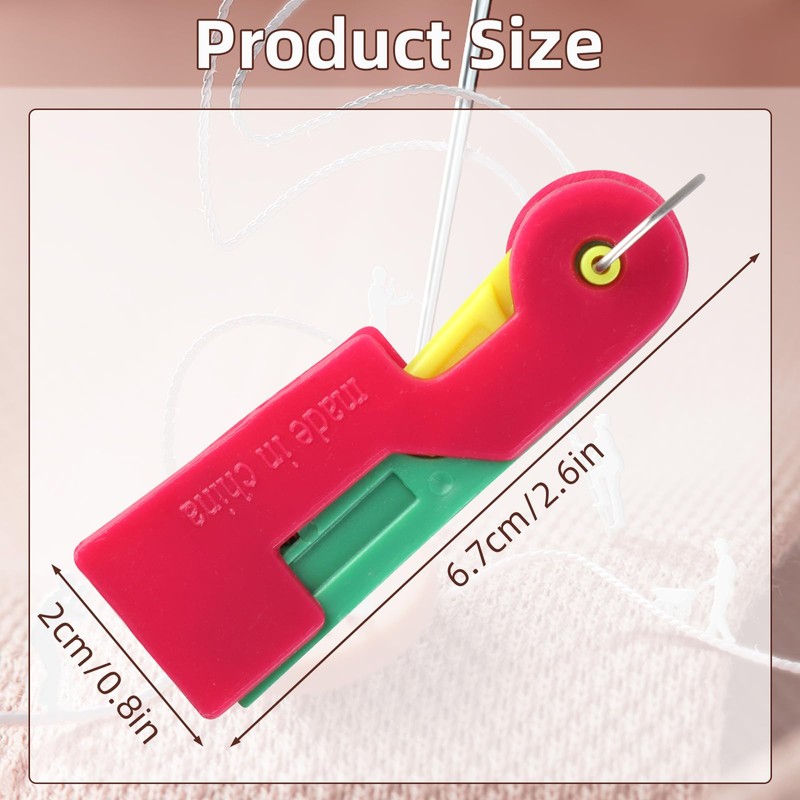 Automatic Needle Threader, Needle Threaders for Hand Sewing, Easy Plastic