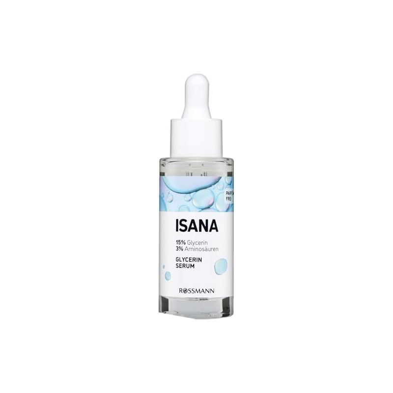 Isana Glycerine Serum, 30 ml Bottle, Regenerates and Moisturises, Ideal