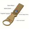 Water Bottle Clip Holder, Nylon Webbing Strap, Portable Keychain, 1