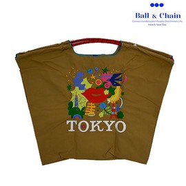 Ball & Chain 318102 KISS TOKYO.2 Large Size BEIGE Beige Eco Bag Shopping Bag, beige