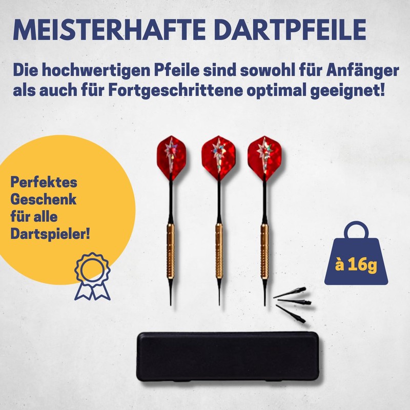 Best Sporting Darts Plastic Tip Fortune Soft Darts 16 g