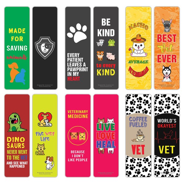 Creanoso I am a Veterinarian Bookmarks (30-Pack) – Daily Inspirational