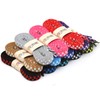 YJRVFINE Flat Checkered Shoe Laces: Wide 5/16" Patterned Shoelaces for