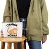 VAMSII Tabby C-at Lover Gift Or-Ange Momma Makeup Bag Or-Ange