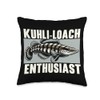 Kuhli Loach Fish Lover Freshwater Aquarium Fish Throw Pillow