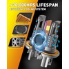 Termitor Latest H13/9008 Light Bulbs Hi/Low Beam, 50000LM Super Brighter,
